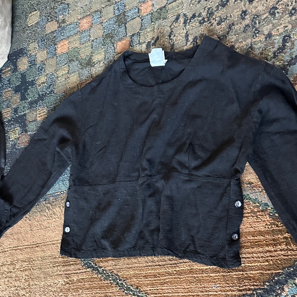 Black Long Sleeve Women's Top